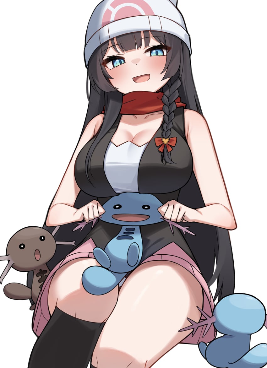 dawn, wooper, paldean wooper, and shirayuki hina (pokemon and 2 more) drawn by ziro_(zirorong)