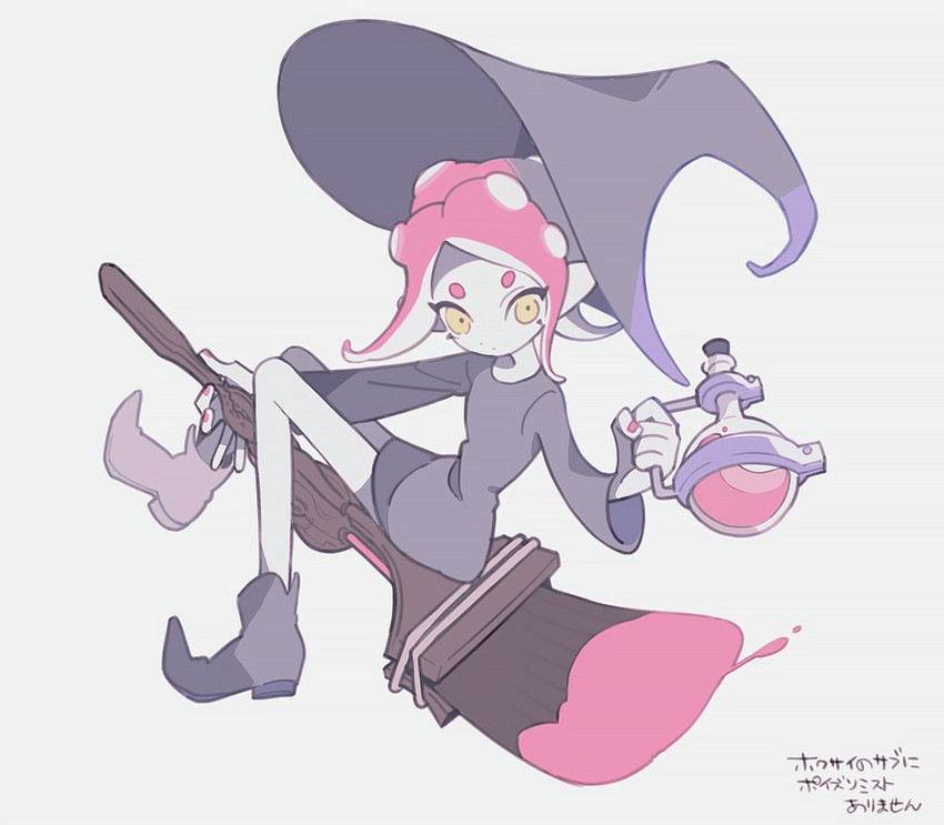 octoling player character and octoling girl (splatoon) drawn by cheru_(sinkai_ringo)