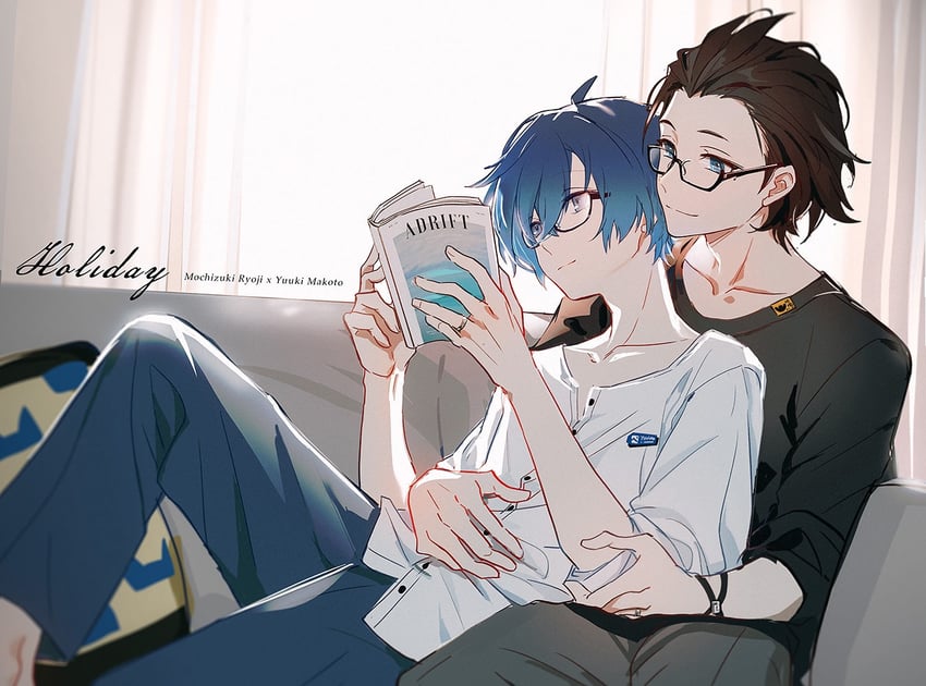 yuuki makoto and mochizuki ryouji (persona and 1 more) drawn by kaede1231