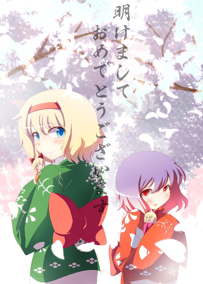 remilia scarlet, alice margatroid, and shanghai doll (touhou) drawn by meracle