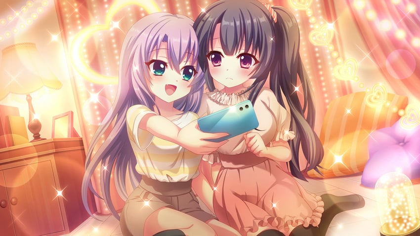 tsukisaka sayu and ichikishima mizuha (re:stage!) drawn by izumi_tsubasu