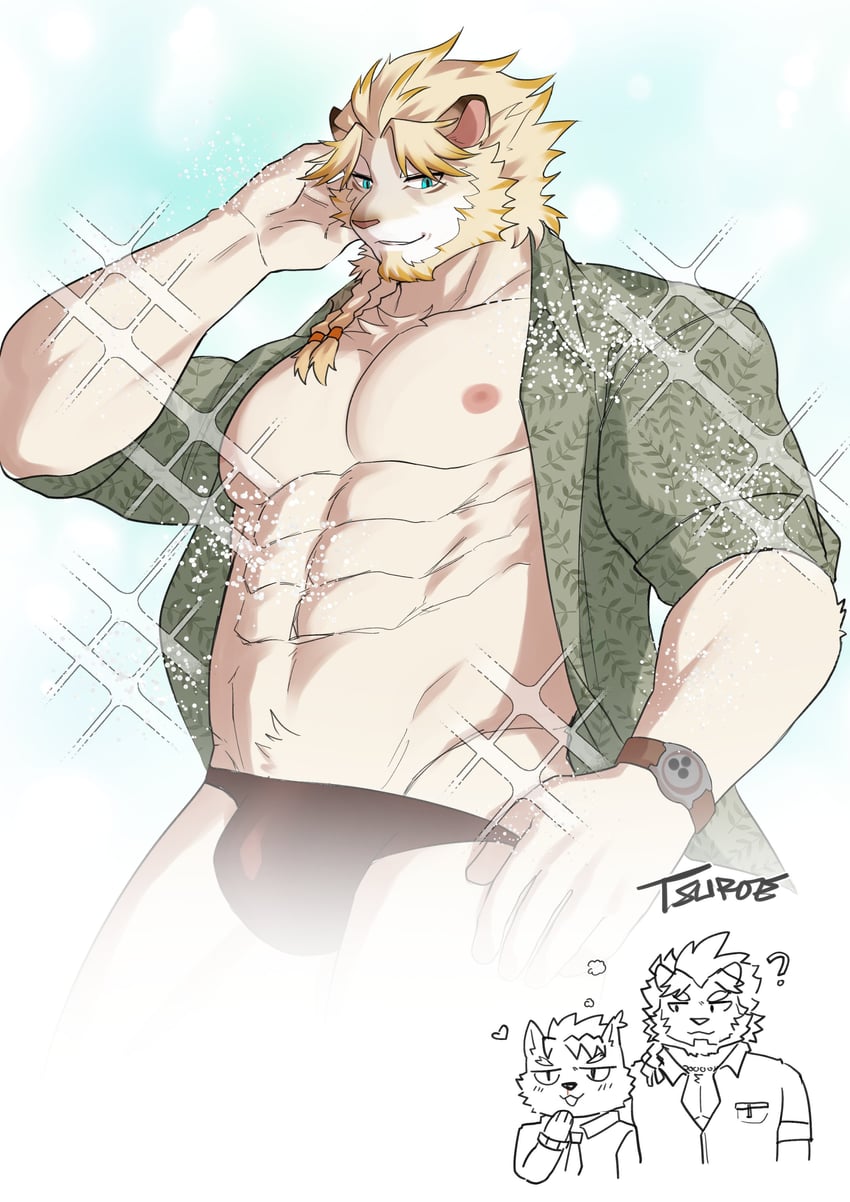 male protagonist and astosis (live a hero) drawn by tsuroe