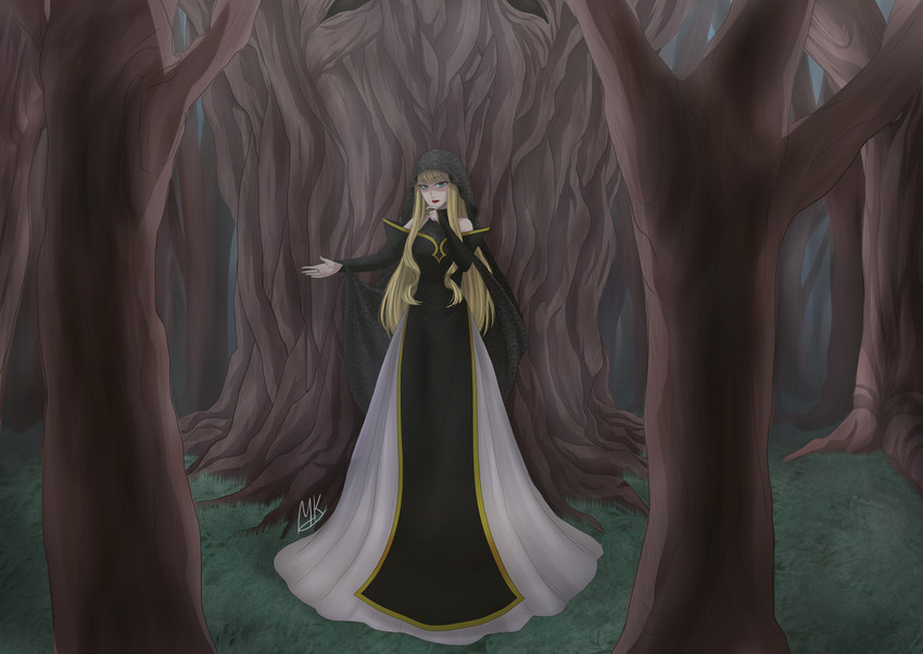 elluka chirclatia, elluka clockworker, and held yggdra (vocaloid and 2 more) drawn by mandy_kurosaki