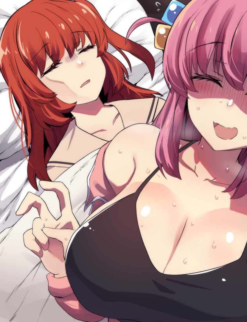 gotoh hitori and kita ikuyo (bocchi the rock!) drawn by hinghoi