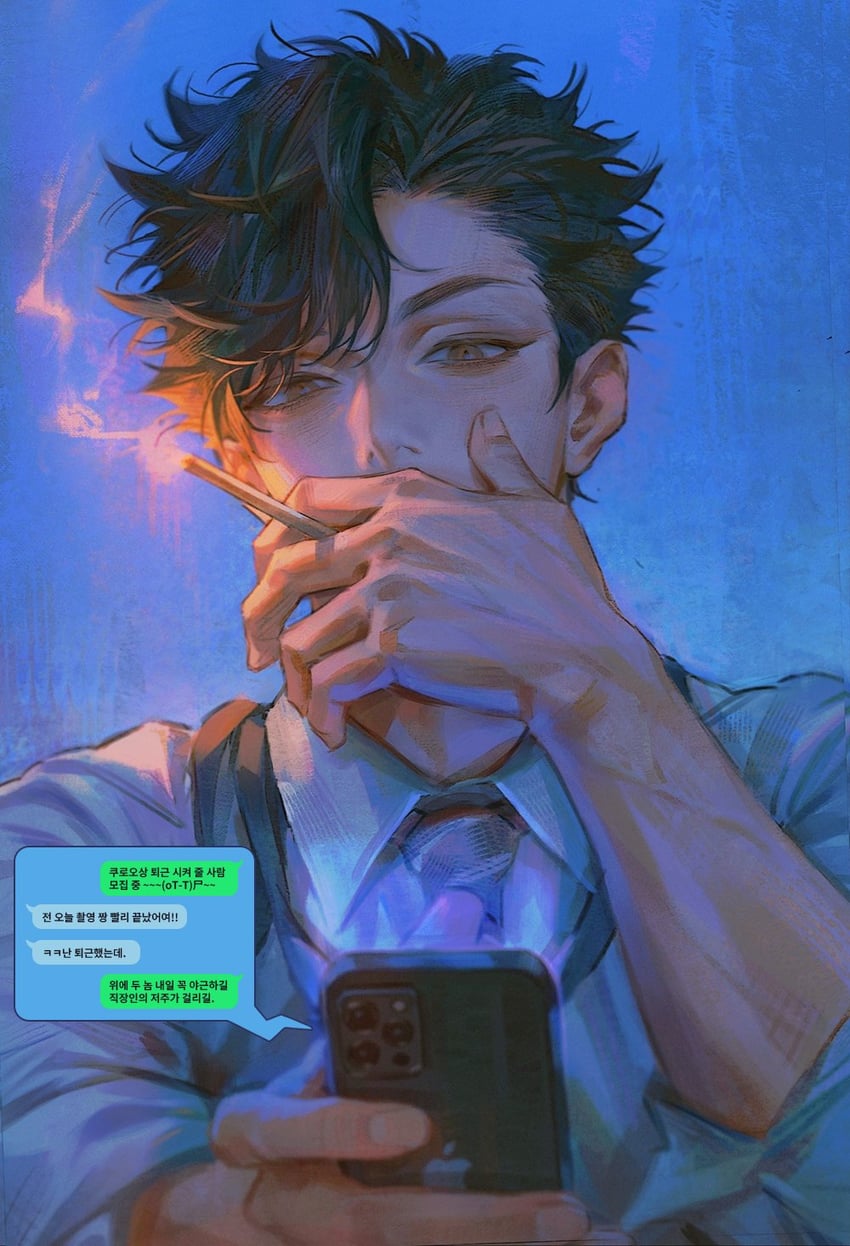 kuroo tetsurou (haikyuu!! and 1 more) drawn by zero_q_0q