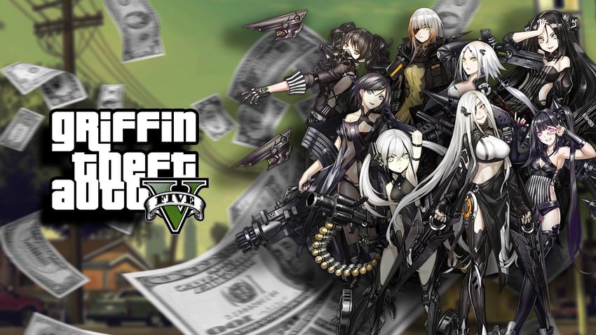 m16a1, architect, destroyer, alchemist, dreamer, and 3 more (girls' frontline and 2 more)