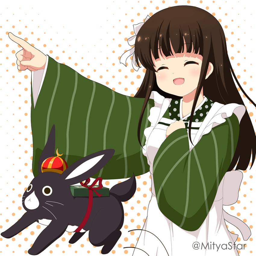 ujimatsu chiya and anko (gochuumon wa usagi desu ka?) drawn by mitya
