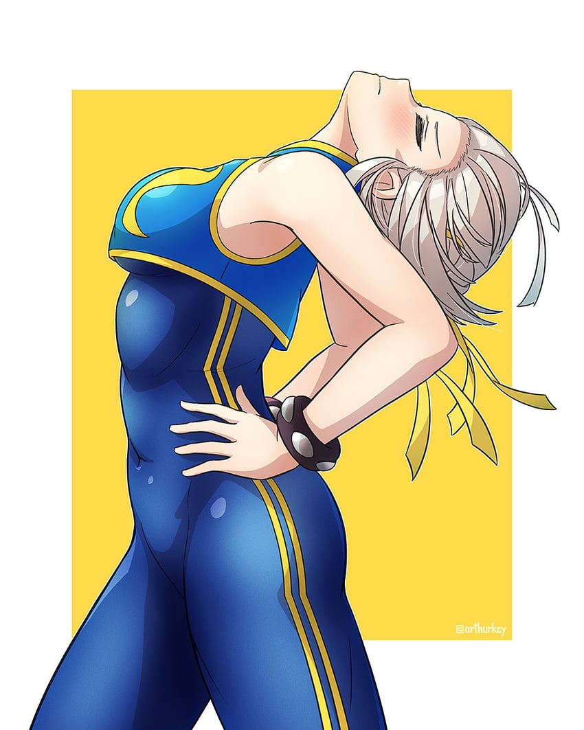 chun-li and kinugasa (kantai collection and 2 more) drawn by arthur_ko