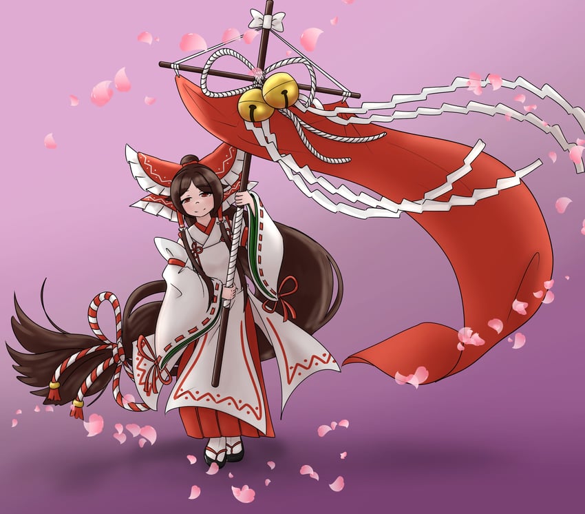 gensokyo's first hakurei miko (touhou and 1 more) drawn by k0suka