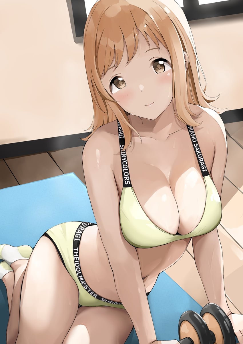sakuragi mano (idolmaster and 1 more) drawn by tukikataumemo