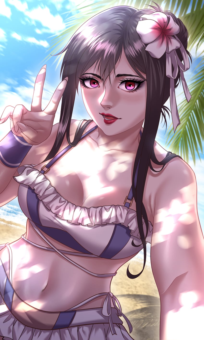 tifa lockhart (final fantasy and 3 more) drawn by roland-gin