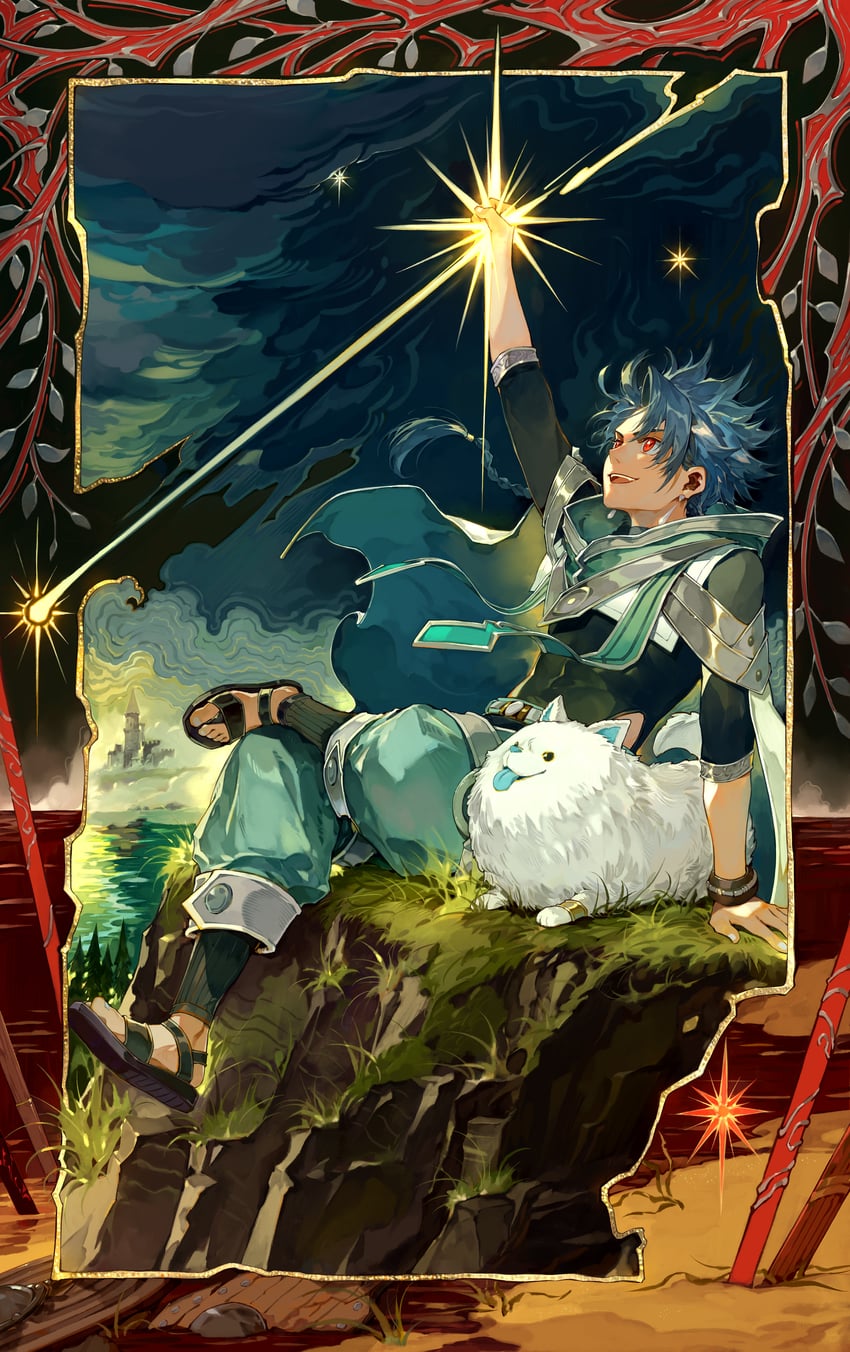 cu chulainn and setanta (fate and 1 more) drawn by kuzen