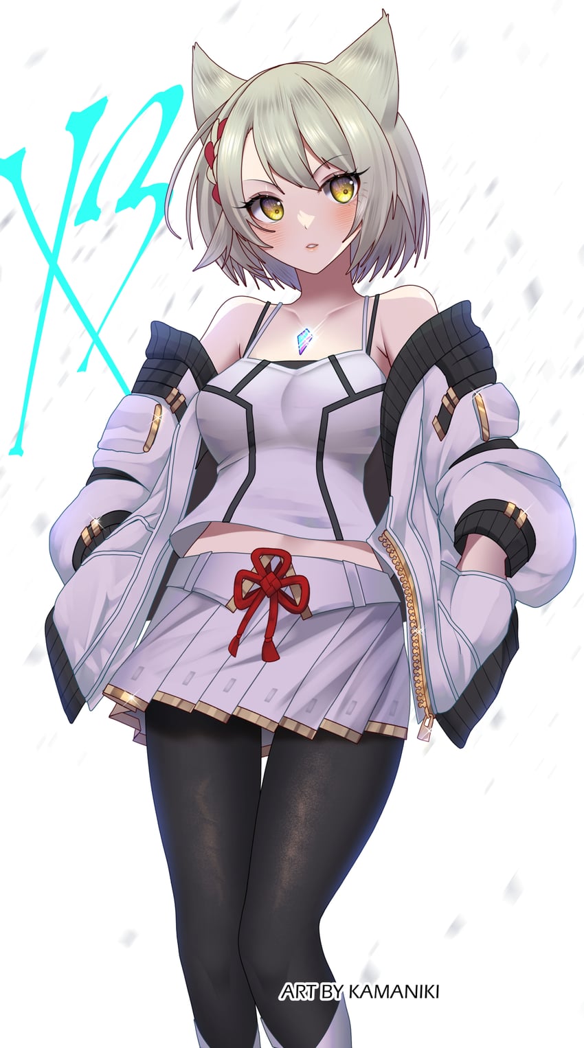 mio (xenoblade chronicles and 1 more) drawn by kamaniki