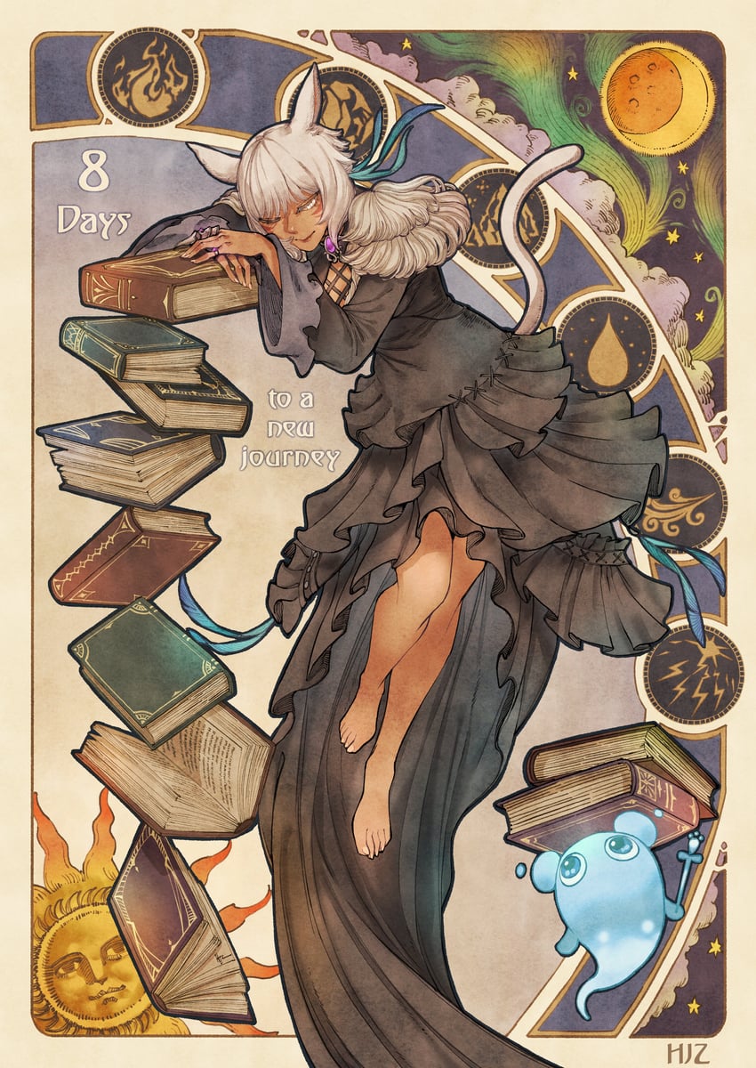 y'shtola rhul (final fantasy and 1 more) drawn by hjz_(artemi)