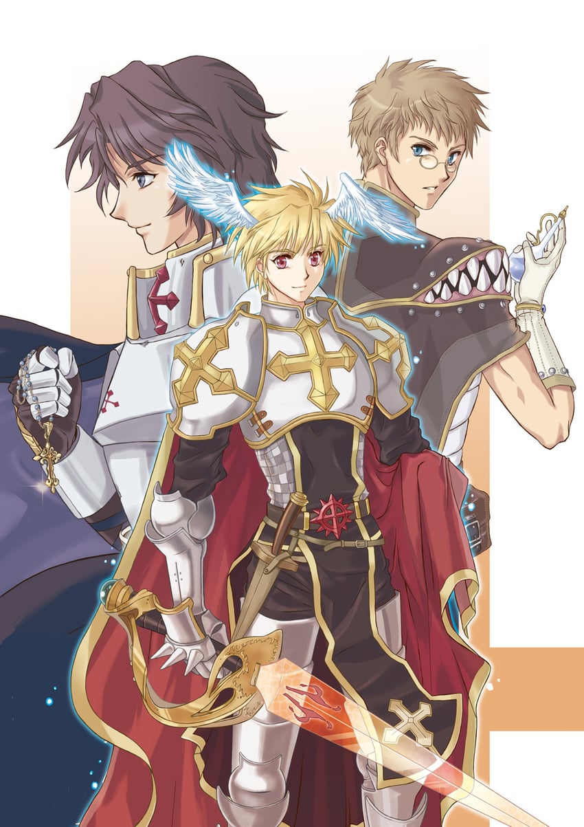 lord knight, creator, and paladin (ragnarok online) drawn by shijou_satori
