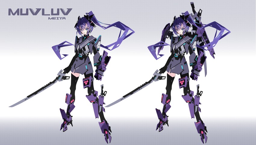 mitsurugi meiya and type 00 takemikazuchi (muv-luv and 1 more) drawn by hayakawa_harui