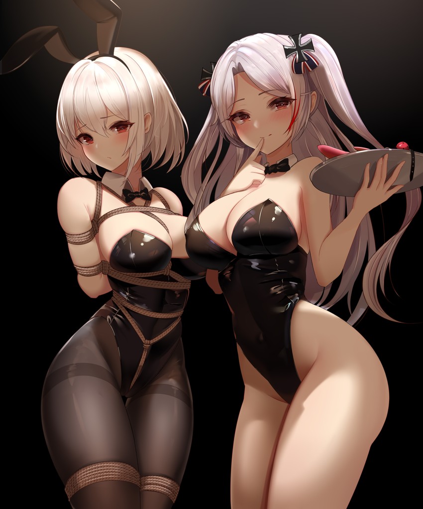 prinz eugen and sirius (azur lane) drawn by yuuraku_yuraku