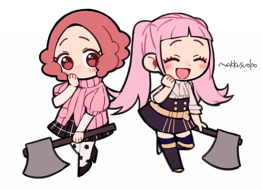 hilda valentine goneril and okumura haru (fire emblem and 3 more) drawn by do_m_kaeru