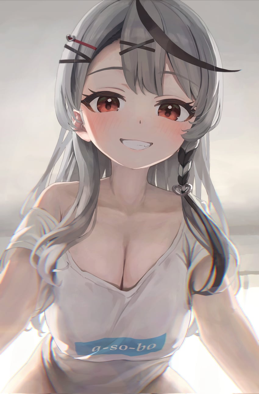 sakamata chloe (hololive) drawn by remi_(rem67763852)