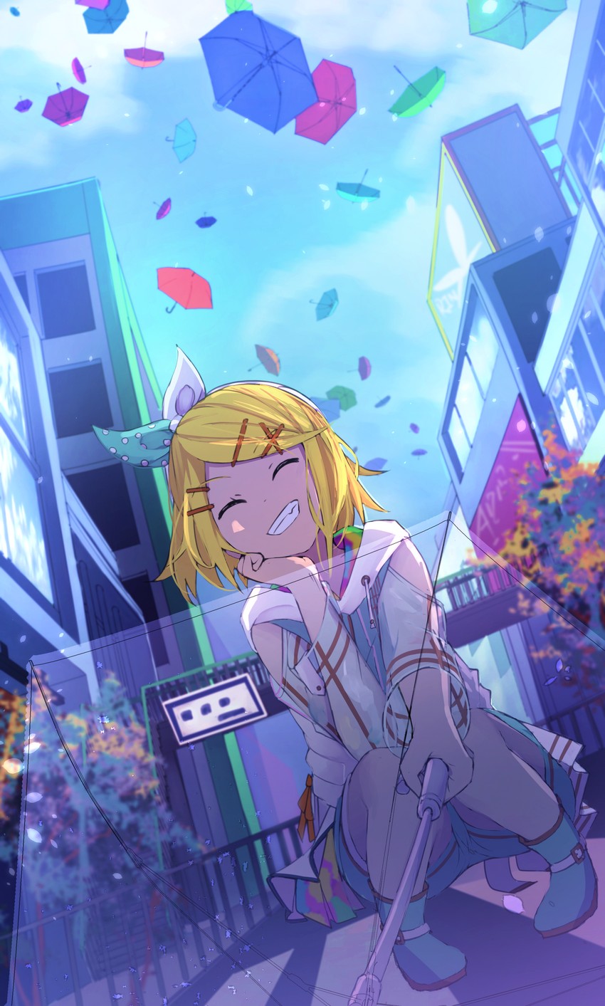 kagamine rin (vocaloid and 1 more) drawn by rameco