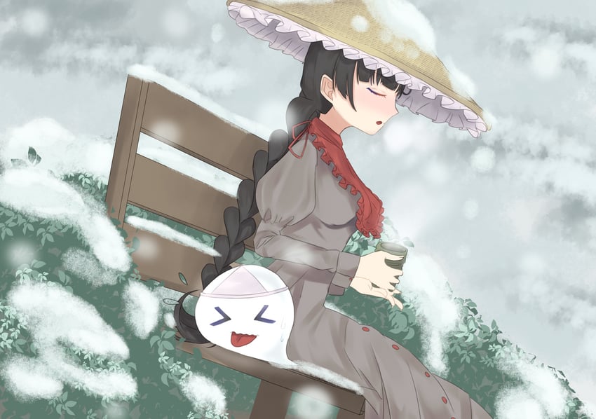 yatadera narumi and bakebake (touhou) drawn by ebigadaisuko_(user_xtcr3758)