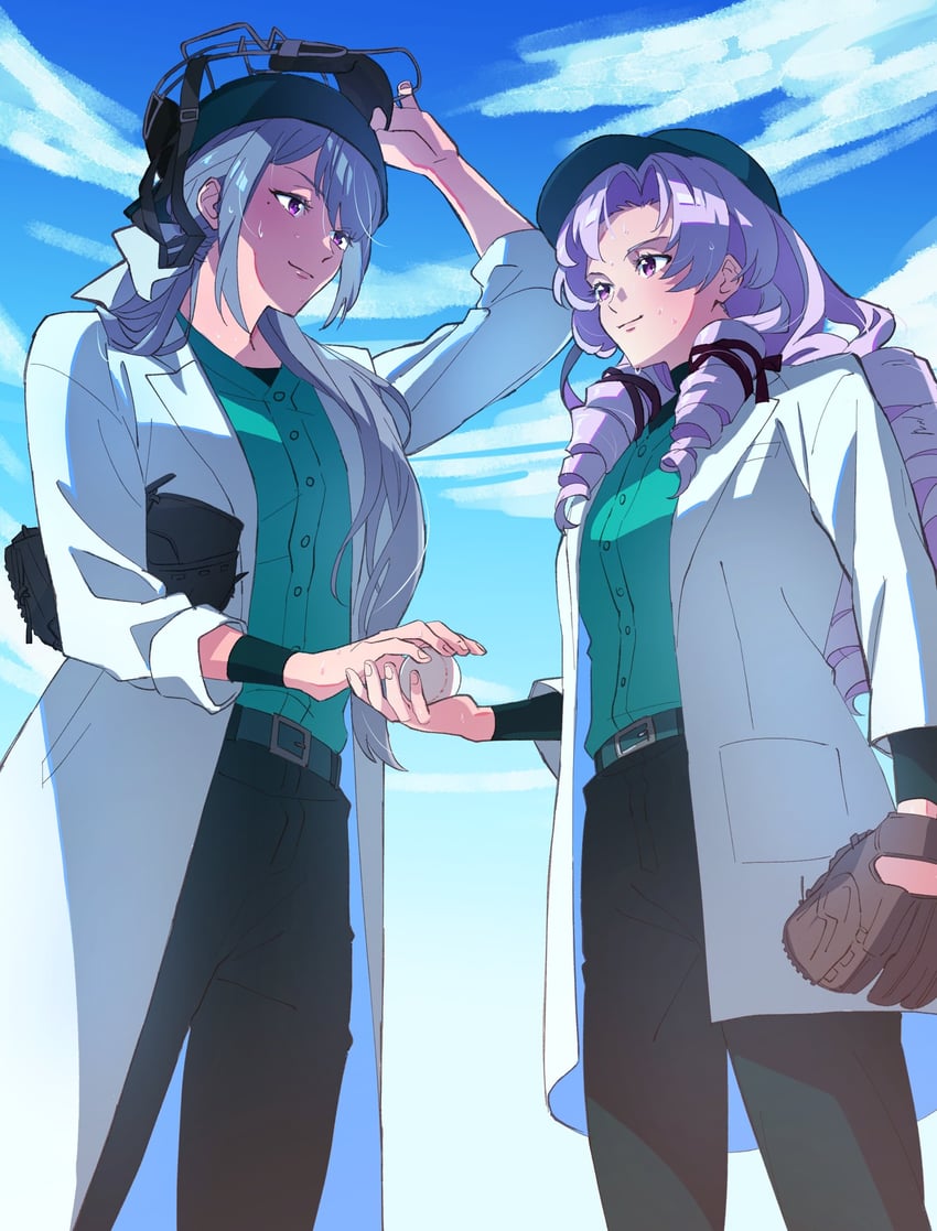 higuchi kaede and hyakumantenbara salome (nijisanji) drawn by kayano_(kayanoakira01)