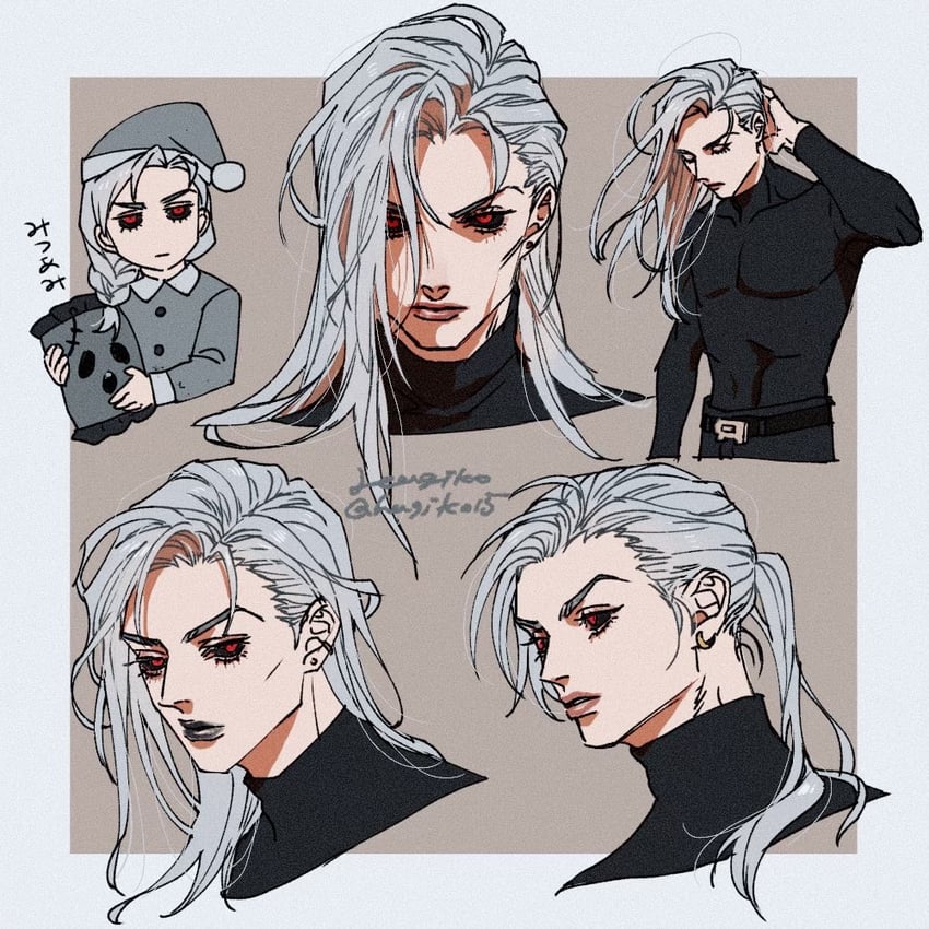 risotto nero (jojo no kimyou na bouken and 1 more) drawn by hagiko15