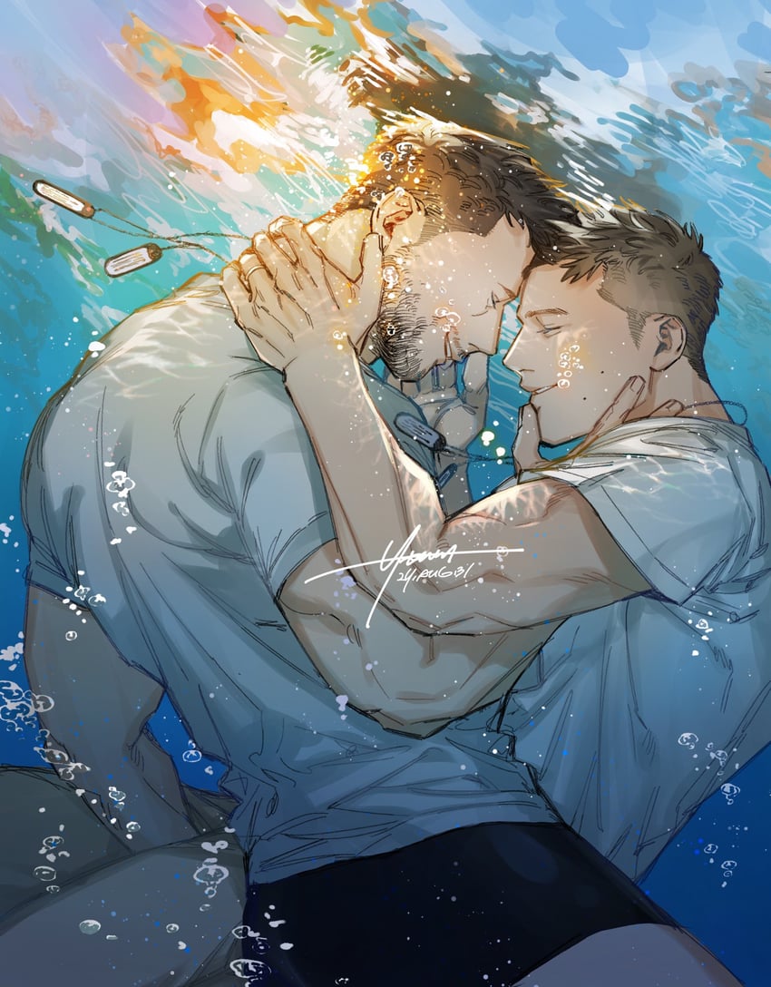 chris redfield and piers nivans (resident evil and 1 more) drawn by moto23059