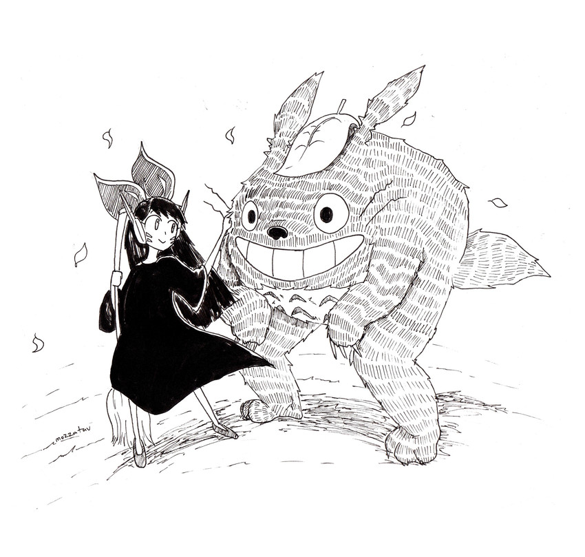 d.va, kiki, and totoro (overwatch and 3 more) drawn by mozzatav