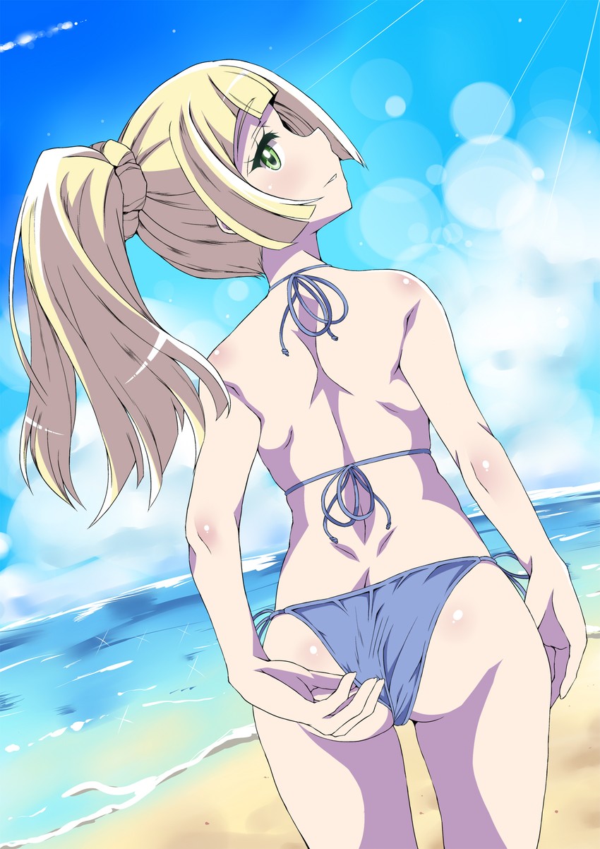 lillie (pokemon and 1 more) drawn by fukunaga_yukito