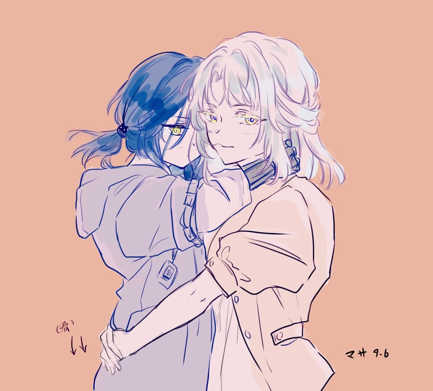 erma and ar-18 (girls' frontline) drawn by masako_(user_thnr3538)