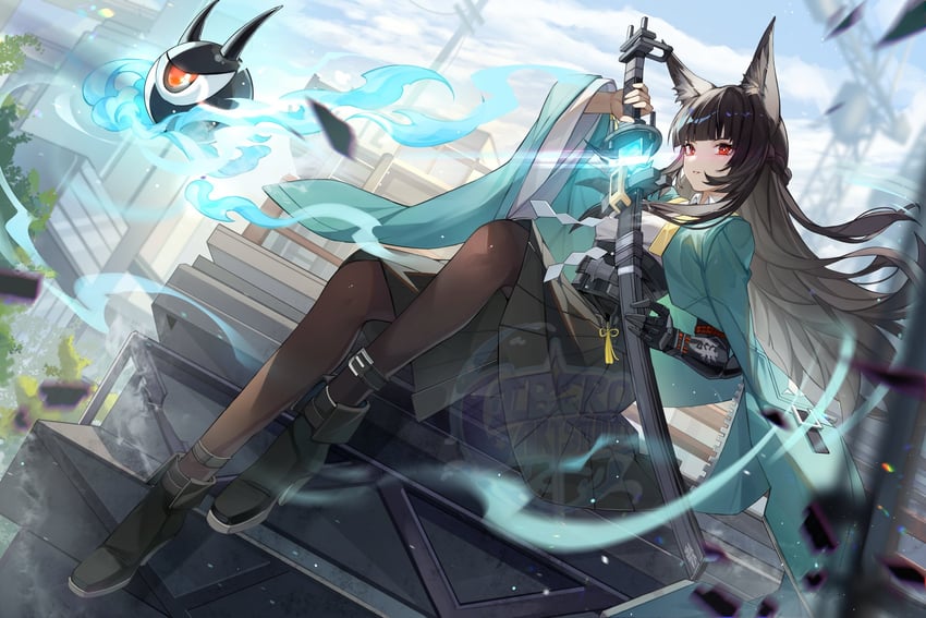hoshimi miyabi and tailless (zenless zone zero) drawn by libero_art