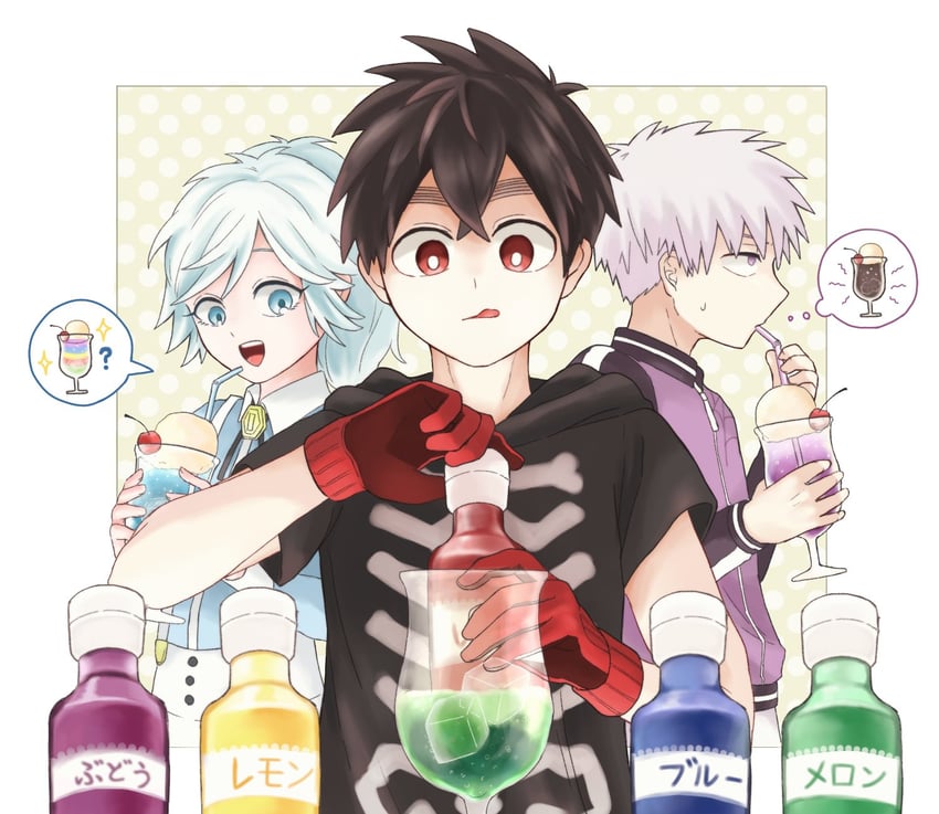kusaka kabane, iwakiyamayukisatoshironanogojuurokushi akira, and tademaru shiki (kemono jihen) drawn by 29_mug