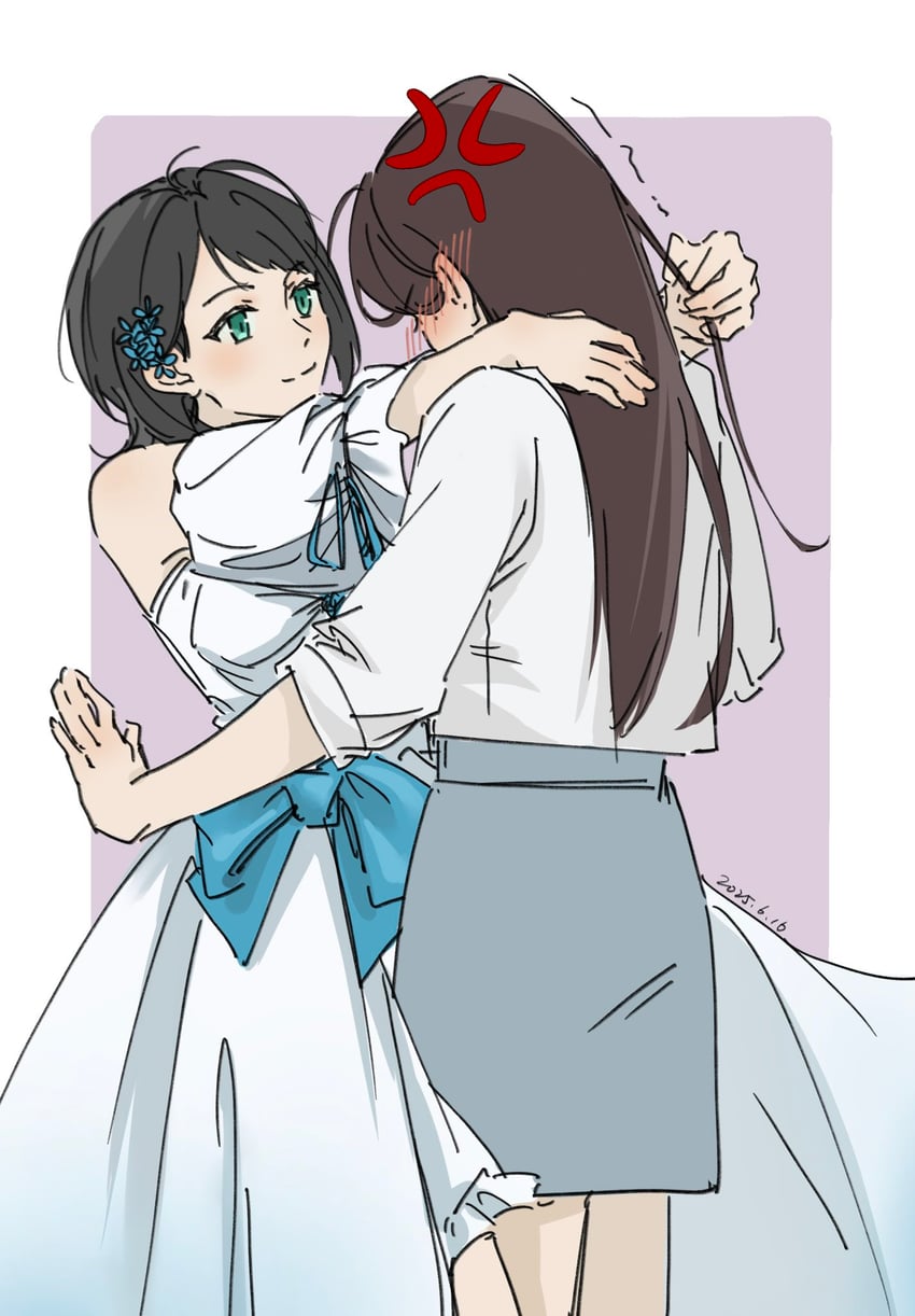 shiina taki and yahata umiri (bang dream! and 1 more) drawn by eyouu111111