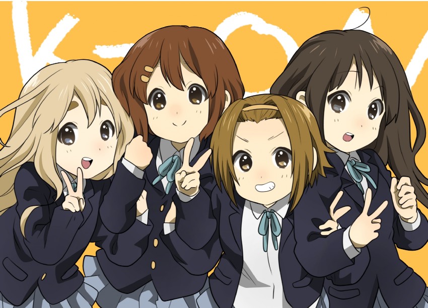 akiyama mio, hirasawa yui, tainaka ritsu, and kotobuki tsumugi (k-on!) drawn by ioi_(nggn)