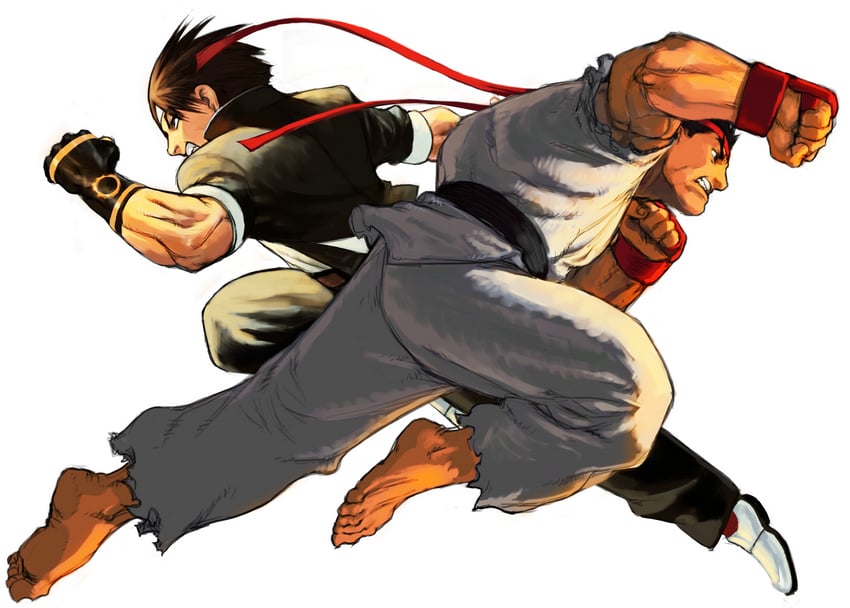 ryu and kusanagi kyou (street fighter and 4 more)
