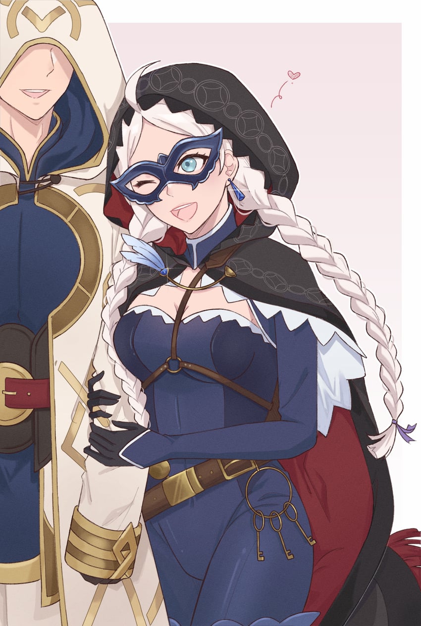 kiran, nina, and male kiran (fire emblem and 2 more) drawn by witchi