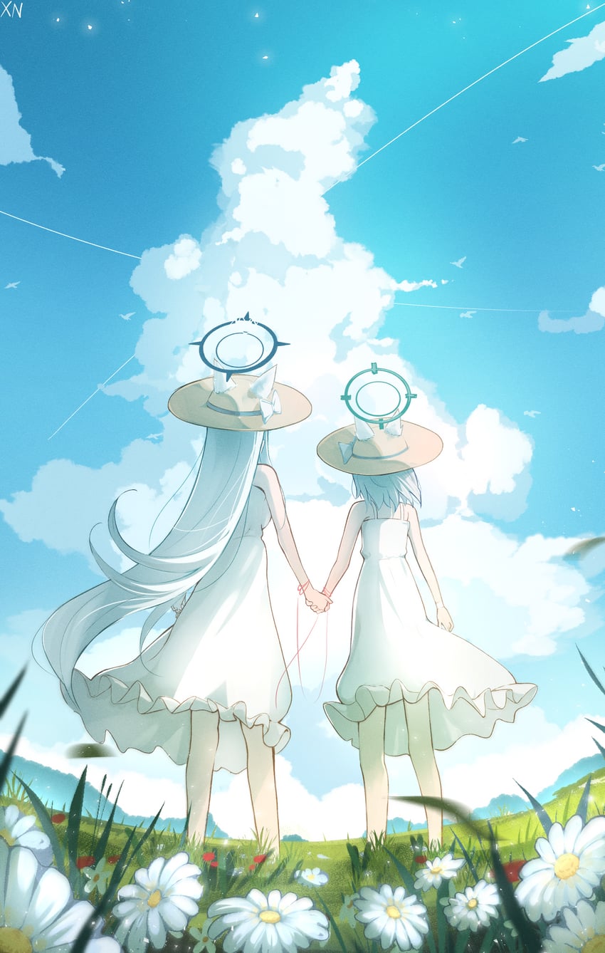 shiroko and shiroko terror (blue archive) drawn by xndrive