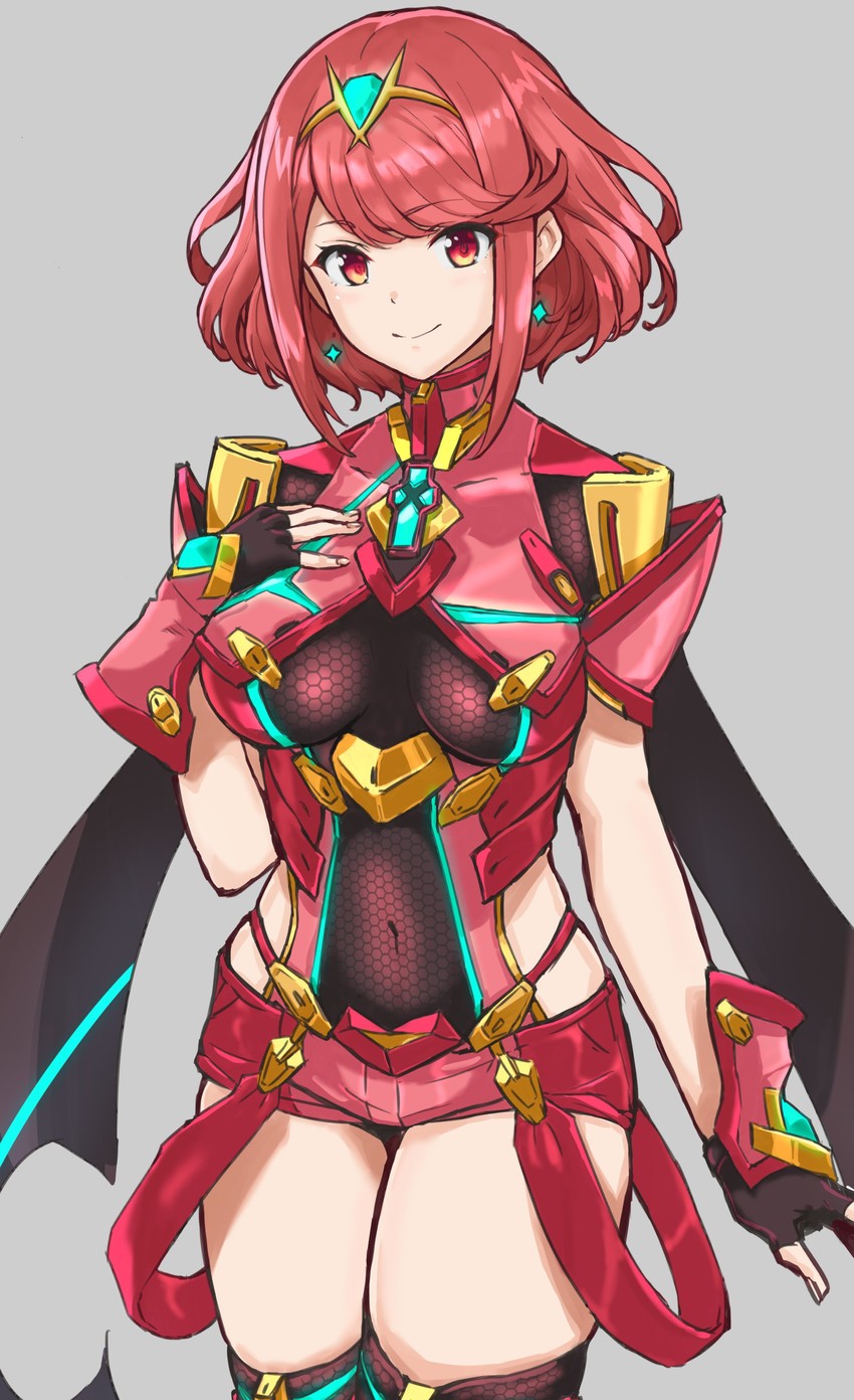 pyra (xenoblade chronicles and 1 more) drawn by kirin_(xe)