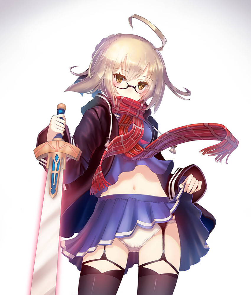 artoria pendragon and mysterious heroine x alter (fate and 1 more) drawn by tanaka_ken'ichi