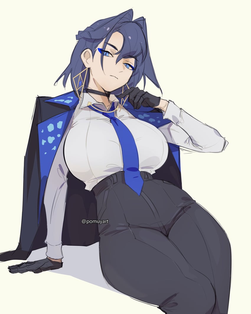 ouro kronii (hololive and 1 more) drawn by pomuya