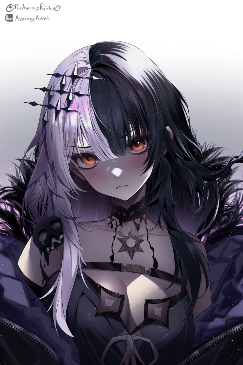 shiori novella and yorick (hololive and 1 more) drawn by yoko-chan_(mijizukeyoko)
