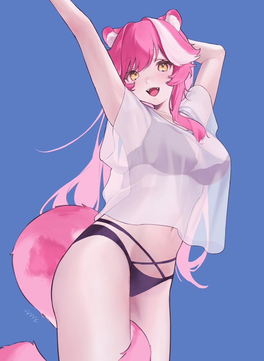 raora panthera (hololive and 1 more) drawn by amane_0e0