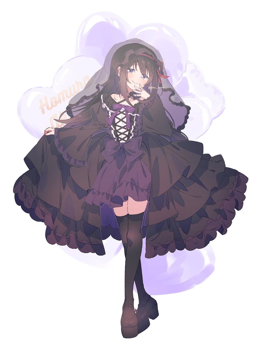 akemi homura (mahou shoujo madoka magica) drawn by serizawa_serizane