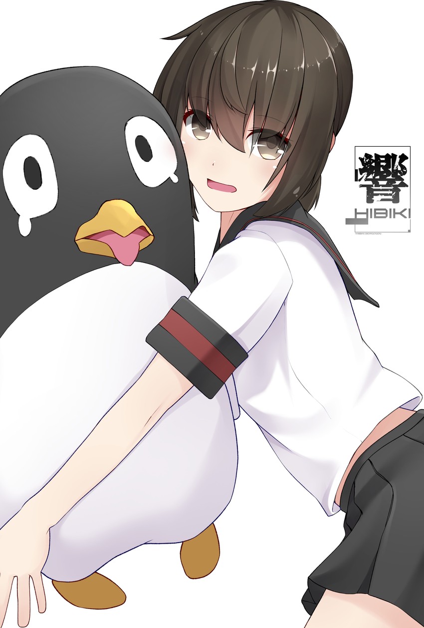 fubuki, fubuki kai ni, and failure penguin (kantai collection) drawn by hibiki_(zerocodo)