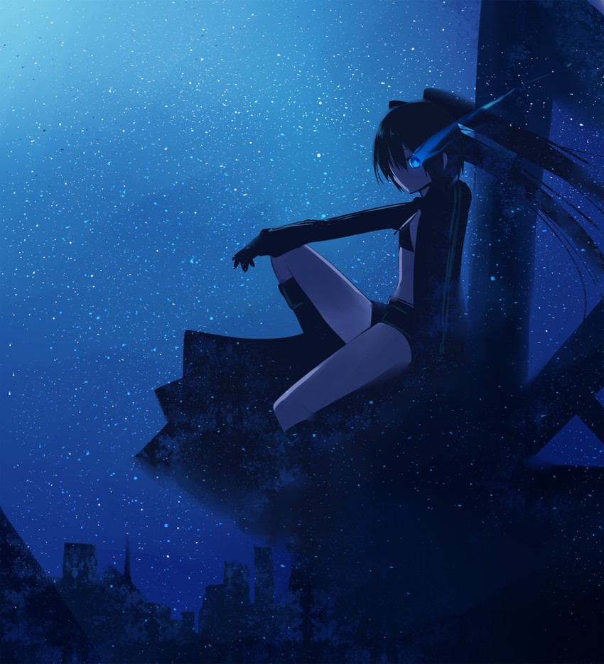 black rock shooter (black rock shooter) drawn by mishima_kurone