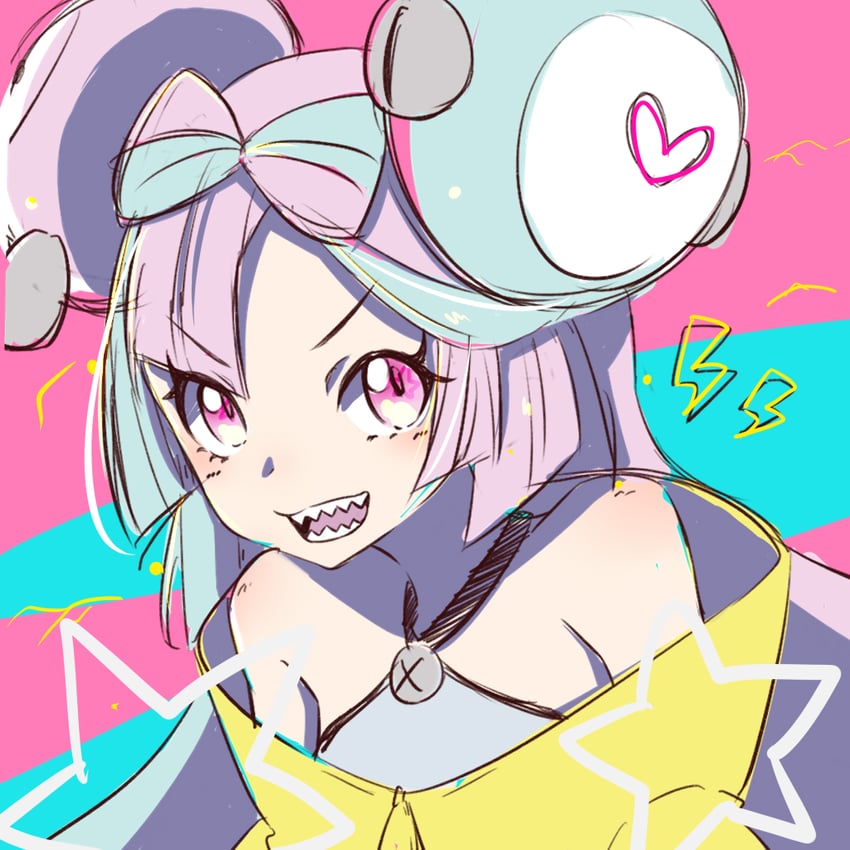 iono and magnemite (pokemon and 1 more) drawn by ame-chan_(mn7id)