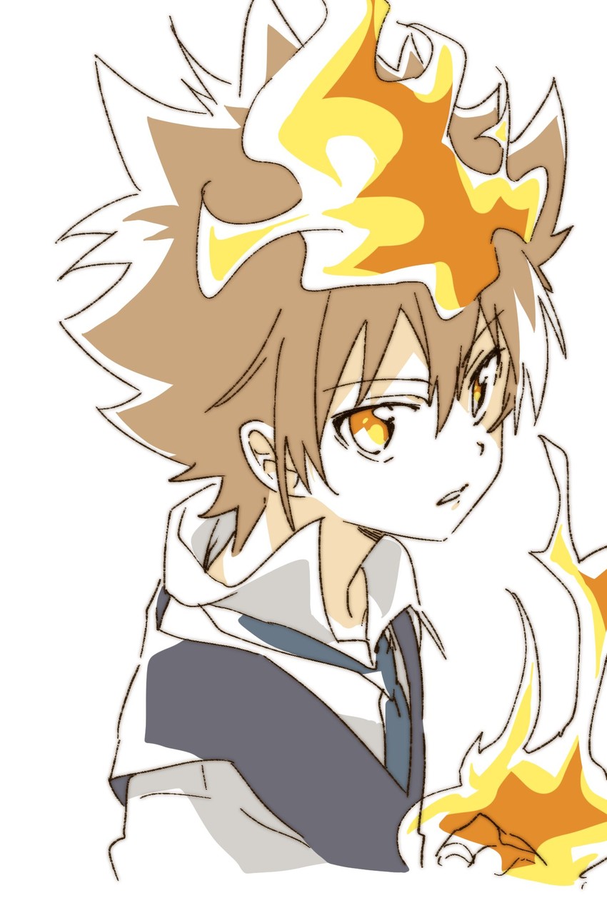 sawada tsunayoshi (katekyo hitman reborn!) drawn by namori
