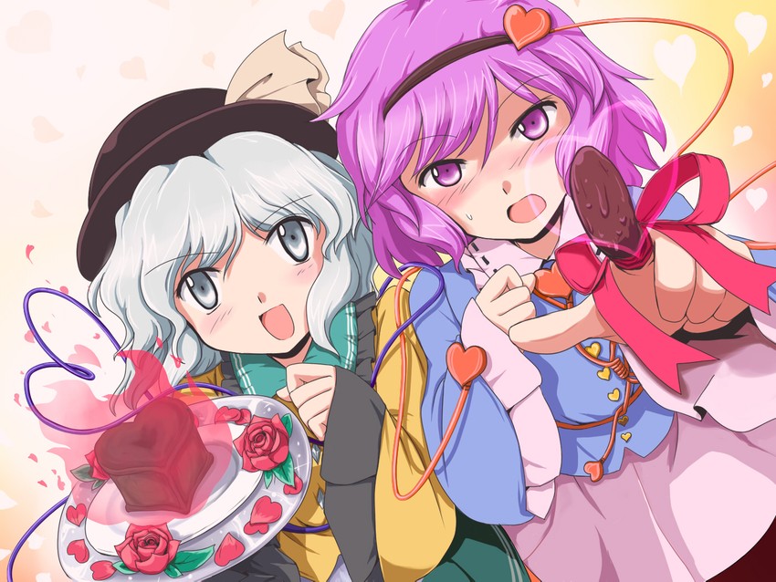 komeiji koishi and komeiji satori (touhou) drawn by flx