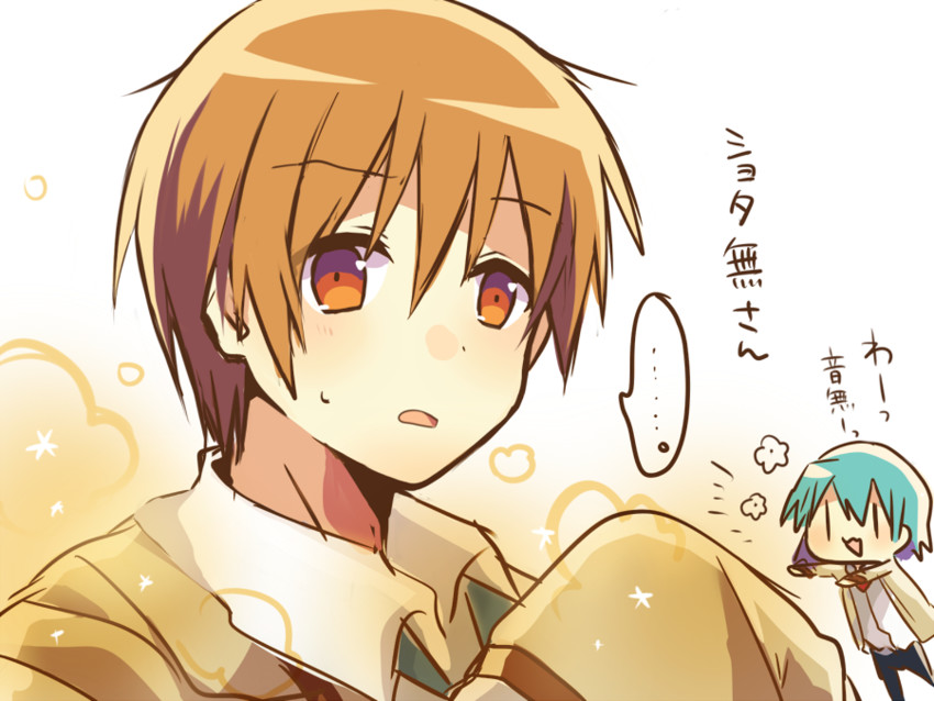 hinata hideki and otonashi yuzuru (angel beats!) drawn by nishinomiya_saku